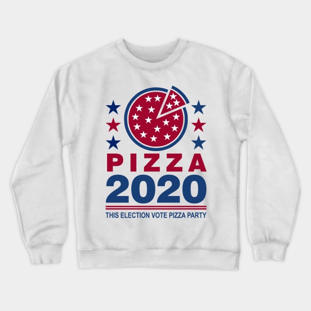 Vote Pizza in 2020 Crewneck Sweatshirt by DavesTees